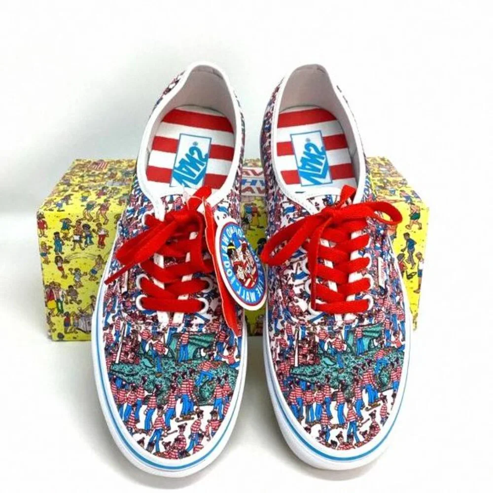 💖MEGA SALE💖VANS Authentic Where_s WALDO Multi Canvas VN0A348A3RZ Women's